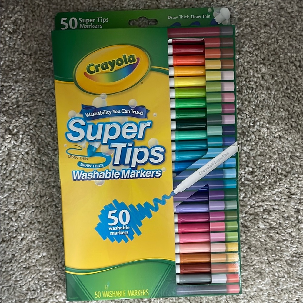 Crayola Washable Markers 50 Colors Party Supplies